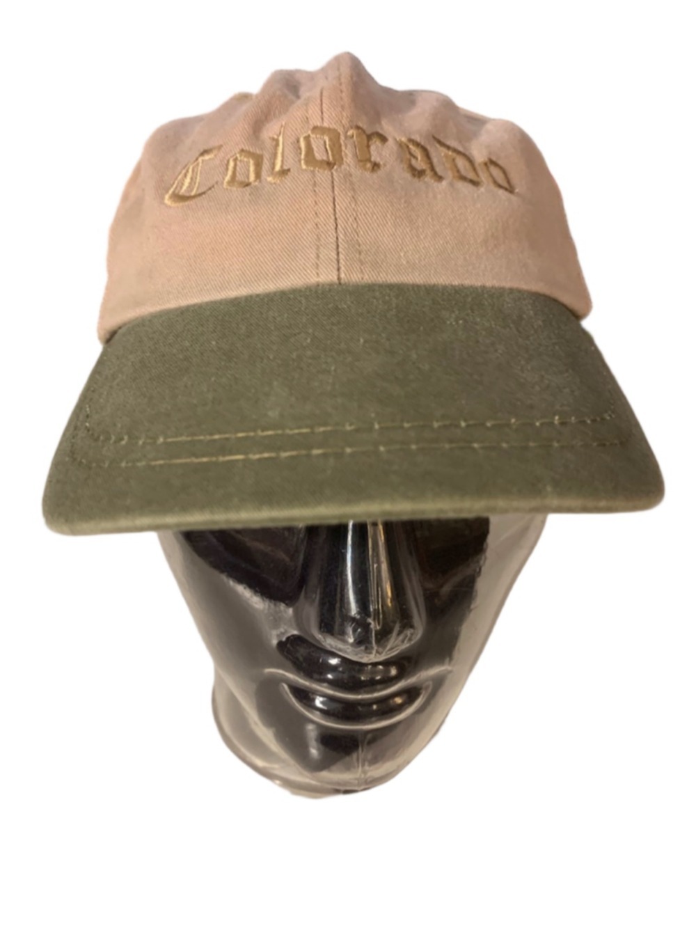 Men's Unbranded Colorado Baseball Cap One Size Beige Green